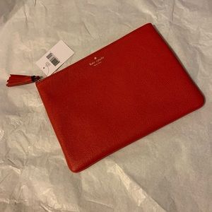NWT Kate Spade Chester Street Gia Hot Chili clutch